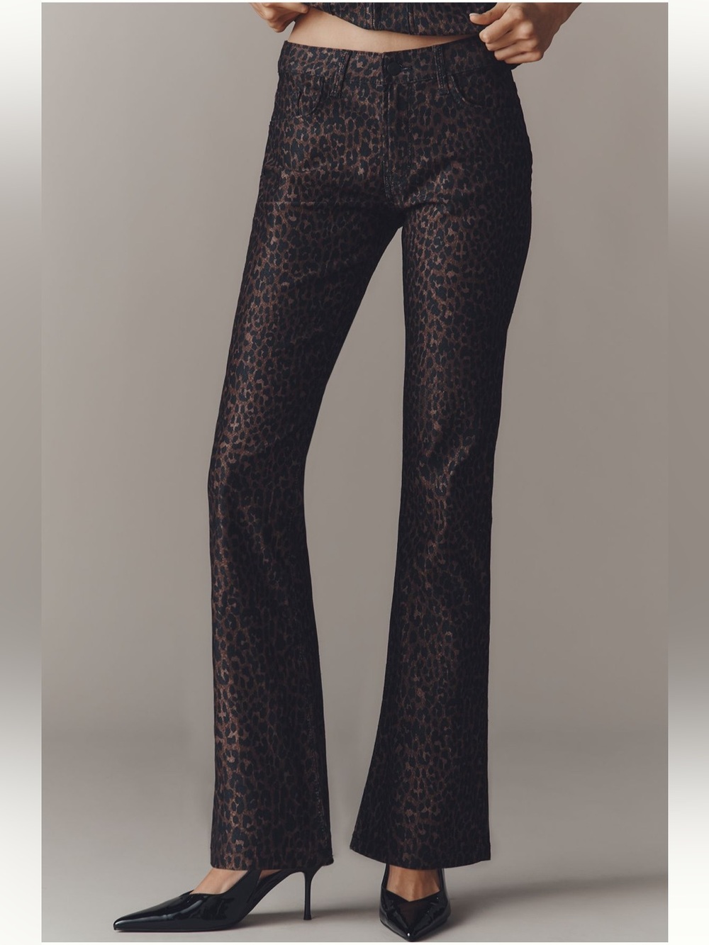 NWT Pilcro High-Rise Animal-Print
Flare Jeans - Picture 2 of 6